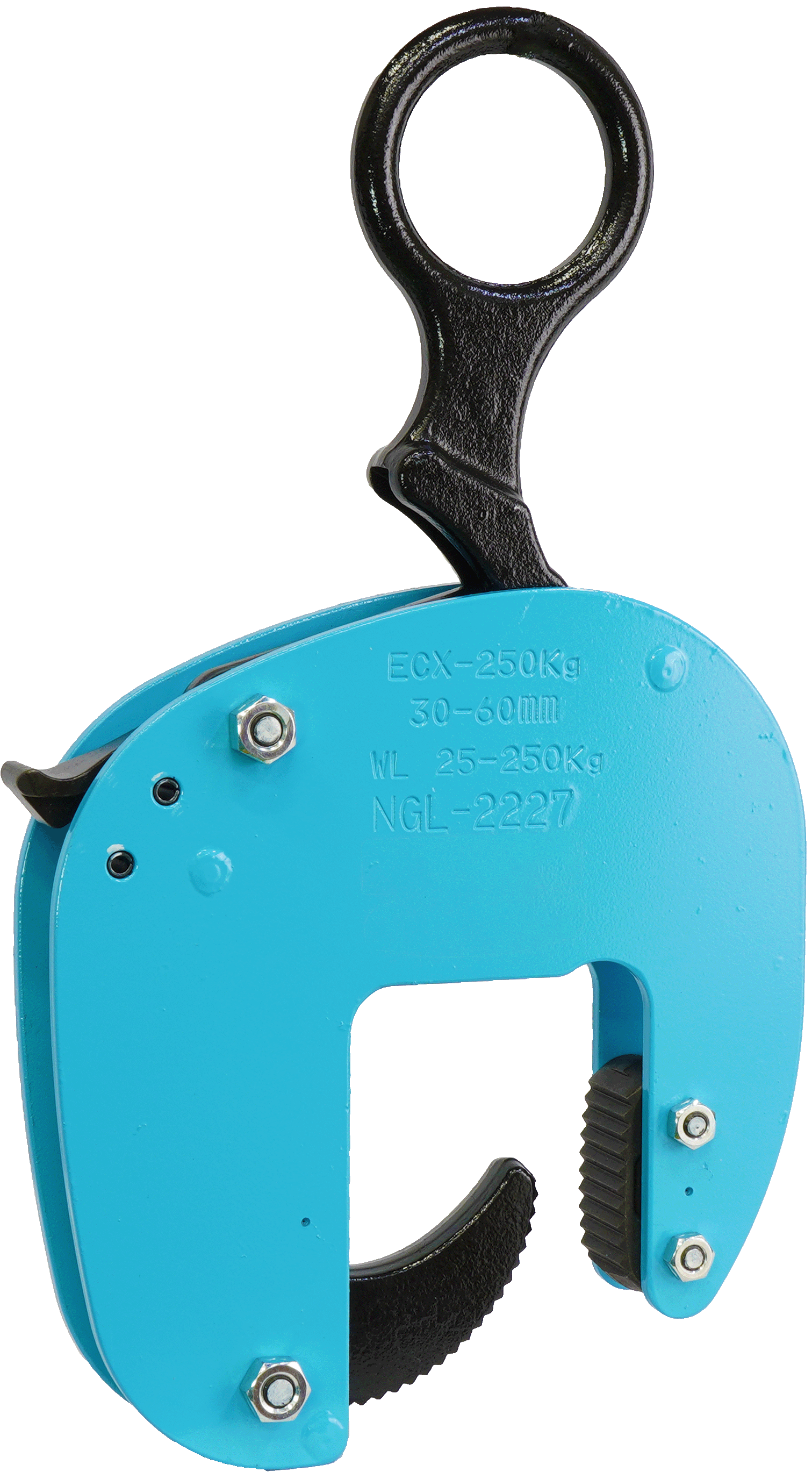 イーグル　U字溝用クランプ　使用荷重350KG　有効板厚100~150mm Ｕ字溝用クランプ ECHS型｜イーグルクランプ株式会社 コーポレートサイト