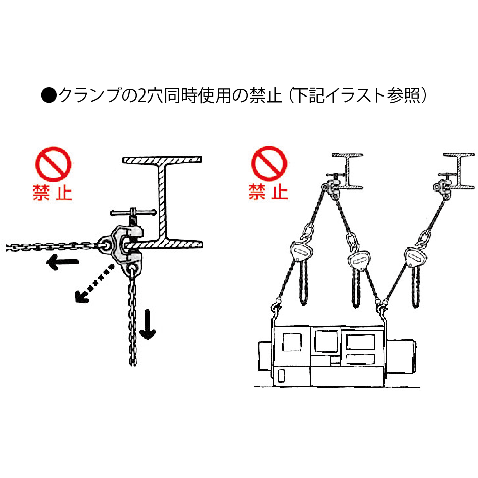 イーグル　横つり用クランプ　使用荷重2T　有効板厚5~30mm - 3